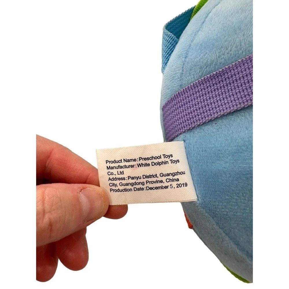 Baby Shark Sensory Buckle Toy Toddlers‎ By White Dolphin Plush Numbers Buckle